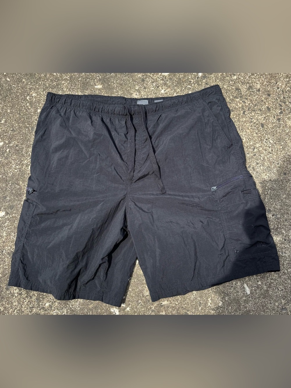 Men's Black Swim Trunks - Lightweight Quick-Dry